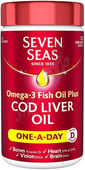 Seven Seas Omega 3 + Cod Liver Oil - One A Day 120 Softgels Uk