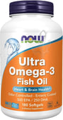 Now Foods Ultra Omega-3 Fish Oil 500 Epa / 250 Dha 180 Softgels
