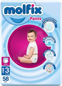 Molfix Pants Diapers 58 Diapers Size 3