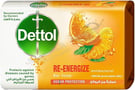 Dettol Re-Energize Antibacterial Bar Soap 10X Better Odor Protection 115G