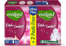 Molped Ultra Fresh & Comfort Pads - Extra Long - 14 Pads