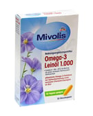 Mivolis Omega-3 LeinÃ¶l 1.000 Kapseln 30 St. 30 St