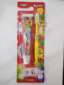 Kodomo strawberry or grape toothpaste + toothbrush + gift toy (Regular)