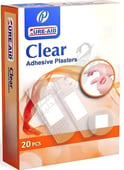 Cure Aid Clear Adhesive Plasters 20 pcs