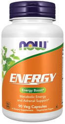 NOW Foods Energy Boost – Metabolic Energy & Adrenal Support (90 Veg Capsules)