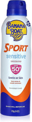 بخاخ واقي الشمس بانانا بوت سبورت سنسيتيف SPF 50+ PA++++ — 170 جرام (6 أونصة)