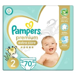 Pampers Premium 70 Diapers Size 2