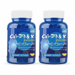 Sweet Dose Cal-D3 & K Gummies Orange Flavor 60 Gummies - Promo Pack 1+1 Free
