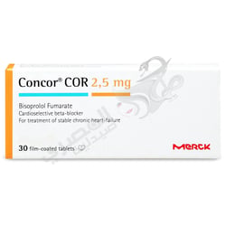 Concor Cor 2.5 Mg 30 Tablets