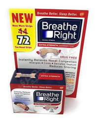 Breathe Right Extra Nasal Strips Our Strongest Strip  72 Count