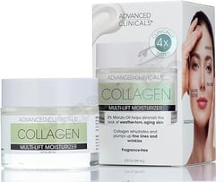 Advanced Clinicals Plant-Based Collagen Multi-Lift Moisturizer Face And Neck Cream 59 Ml