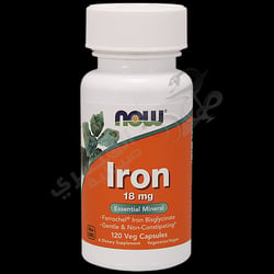 Now Essentil Mineral Iron 18mg 120Veg Capsules
