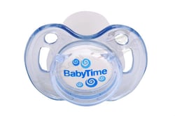 Baby Time Baby Pacifier 149 Silicone Orthodontic With Cap Pink