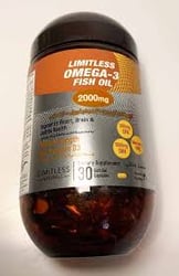 Limitless Omega 3 Fish Oil 2000Mg 60 cap