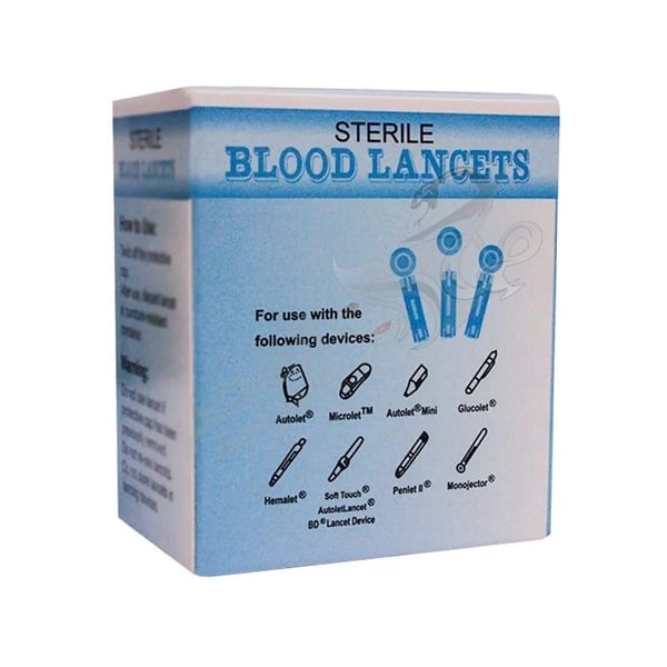 Blood Lancets Sterile Pcs 100 Pen