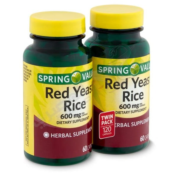 Spring Valley Red Yeast Rice Dietary Supplement  600 Mg 60 Count