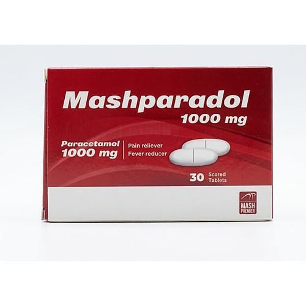 Mashparadol Paracetamol 1000 mg Pain Reliever & Fever Reducer 30 Scored Tablets