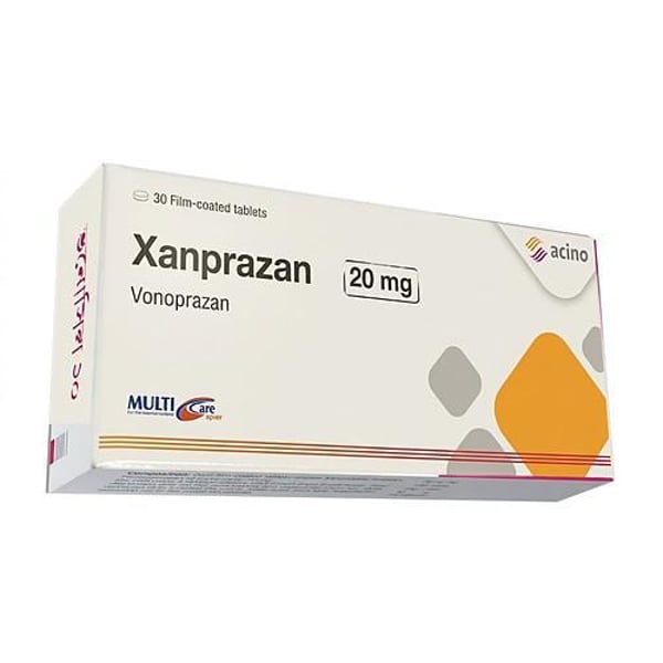 Xanprazan 20 mg 30 Film-Coated Tablets Vonoprazan Acid-Related Disorders Treatment