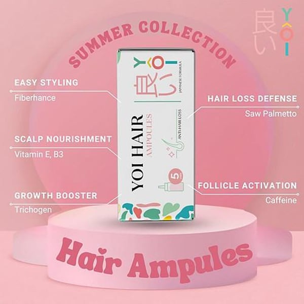 Yoi Hair Anti-Hair Loss Ampoules Japanese Formula 5 Vials