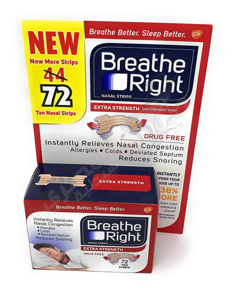 Breathe Right Extra Nasal Strips Our Strongest Strip  72 Count