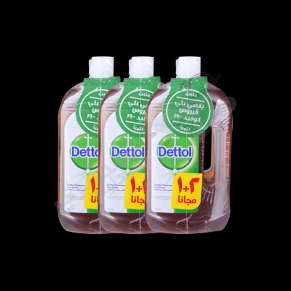 Dettol Anti-Bacterial Cleaning Liquid - X 3 Bottles 725 Ml